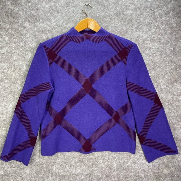 Ann Taylor Sweaters - Ann Taylor Windowpane Jacquard knit pullover Sweater Womens Size Medium